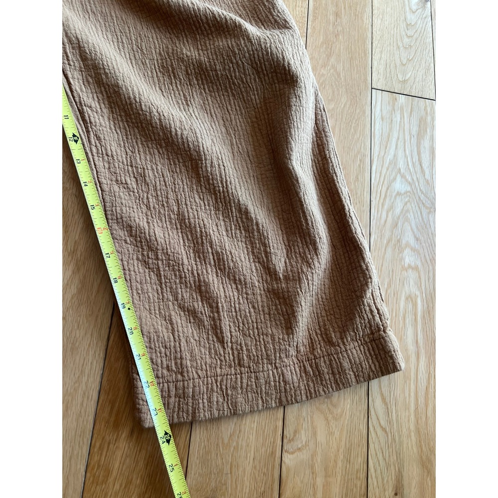 Nico Nico Cotton Jumpsuit Mustard Yellow Long Sleeve Button Front Tie Waist M - Picture 6 of 10